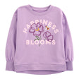 Sweat-Shirt en Coton Happiness Blooms Carter's - Fleuri Violet