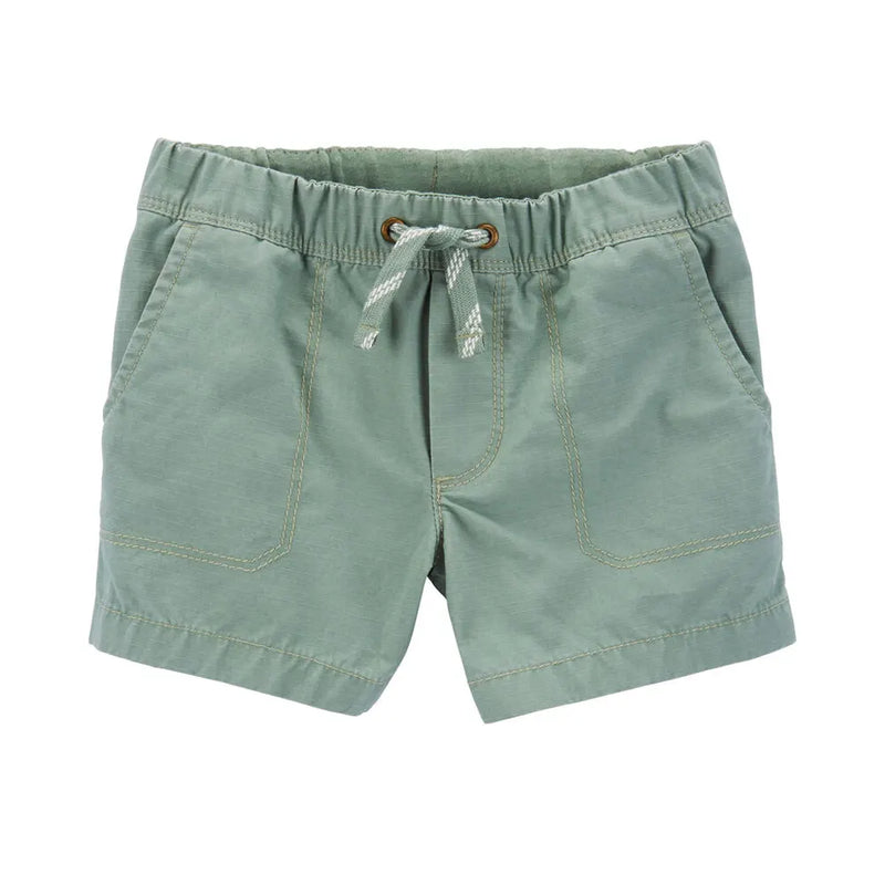 Carter's Canvas Pull-On Shorts - Green