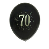 Set de 8 Globos de Látex Impresos con el Número 70 – 30cm