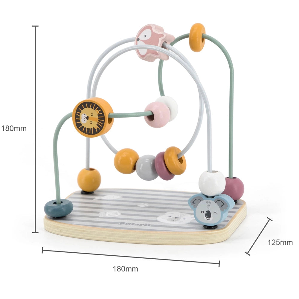 Viga Toys PolarB Labyrinthe Perles 3D Zoo 18M+