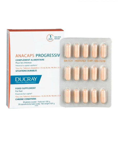 Ducray Anacaps Progressiv Antichute - 30 Capsules