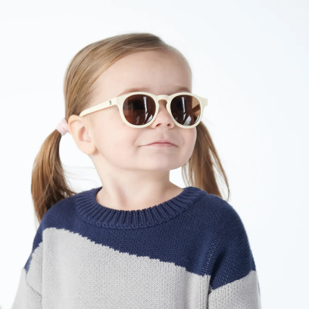 بابيتورز نظارات شمسية بعدسات كهرمانية +6 سنوات - كريمي حلو