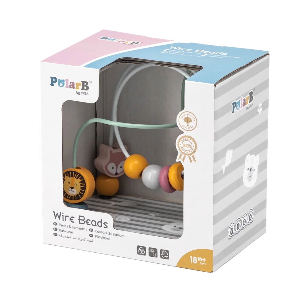 Viga Toys PolarB Labyrinthe Perles 3D Zoo 18M+