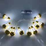 Guirlande Lumineuse LED avec Boîtier à Piles 1,65cm - Lanterne avec Etoiles