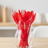 Pack de 30 Couverts Rouges