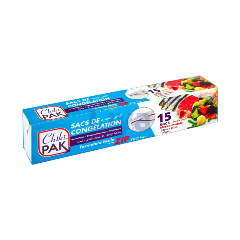 Chiki Pak Freezer Bags – Pack of 20 Bags with Zip Closure