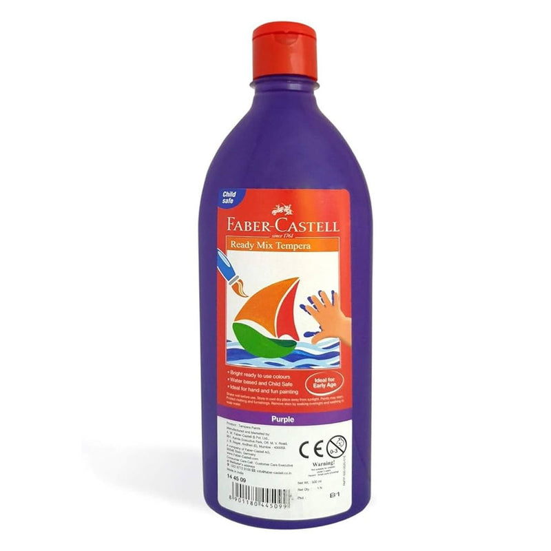 Faber-Castell Ready Mix Tempera Paint Bottle 500ml - Purple