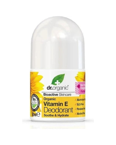 Dr Organic Déodorant Roll-On Vitamine E-50 ml