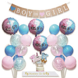 Gender Reveal Decoration Kit for Boys or Girls - Pink & Blue