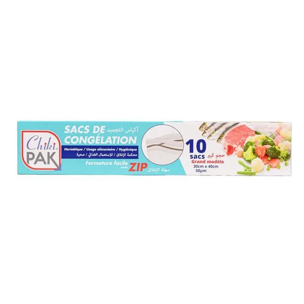 Chiki Pak Large Freezer Bags – 10 Count