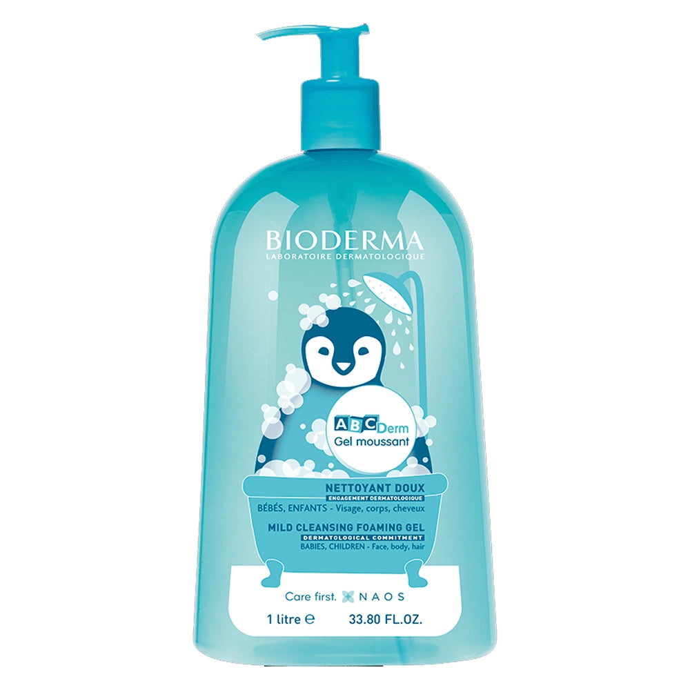 Offre : Bioderma ABCDerm Gel Moussant Nettoyant Doux 1L = Sac Offert!