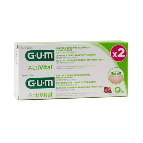 G.u.m ActiVital Dentifrice Gel Lot de 2x75ml