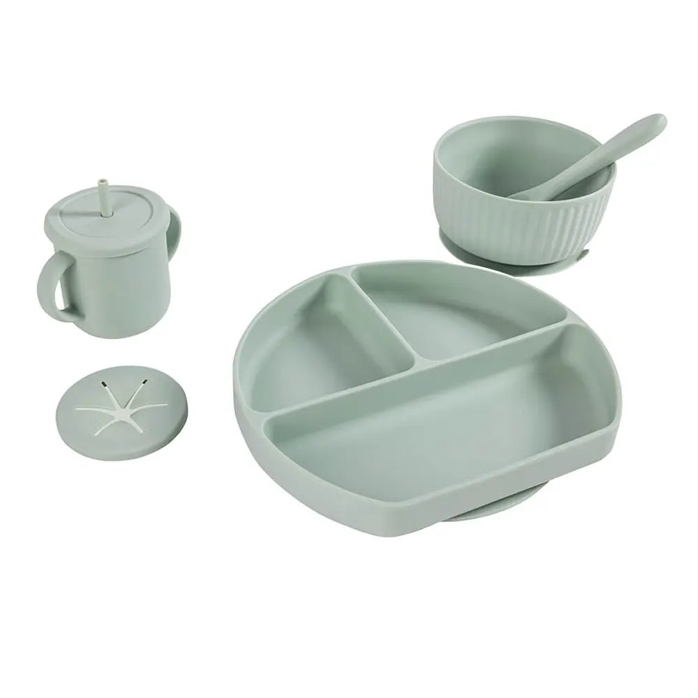 Coffret de Repas en Silicone 7 Pièces Eurekakids - Mint