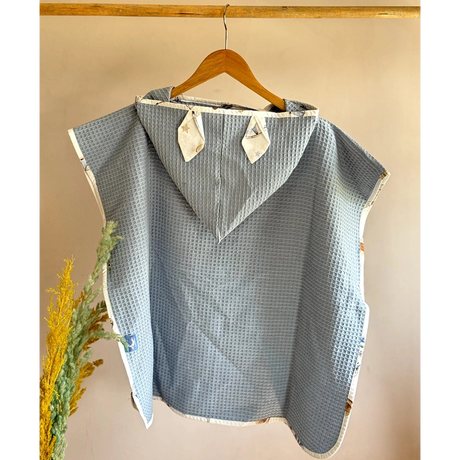Baby Bulle Ponchos de Bain Double - Gris Clair