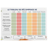 O Rayon des Kids Tableau de Récompense pour Enfant – Plexiglass 29x22 cm + Feutre Offert