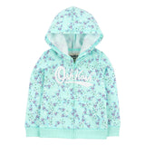 Sudadera con capucha y logo para Niña OshKosh - Floral Verde