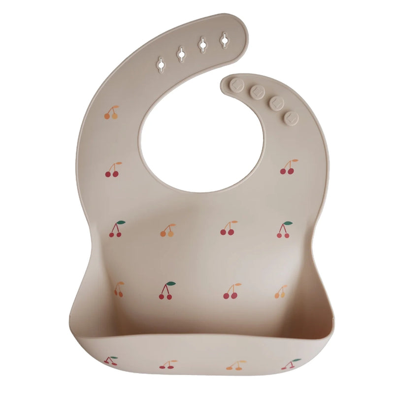 Mushie Bavoir Bébé en Silicone - Cerises