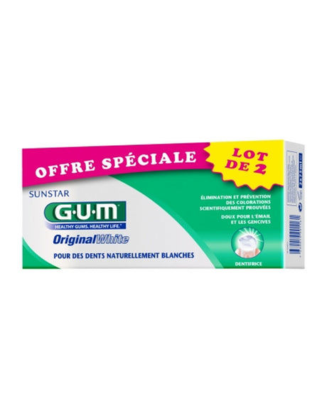 G.U.M Dentifrice Original White x2 - 75ml