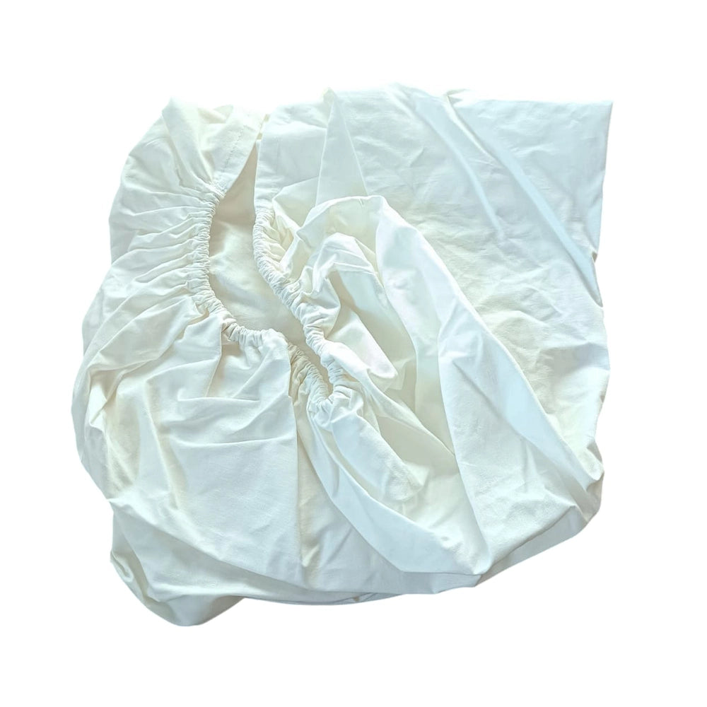 Baby Bulle Drap Housse pour Berceau, Cododo et Couffin 85x50 - Blanc