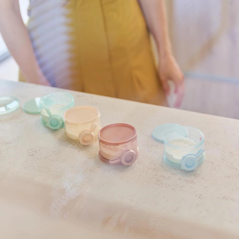 Miniland Set de 4 Pots pour le Lait - Multicolore