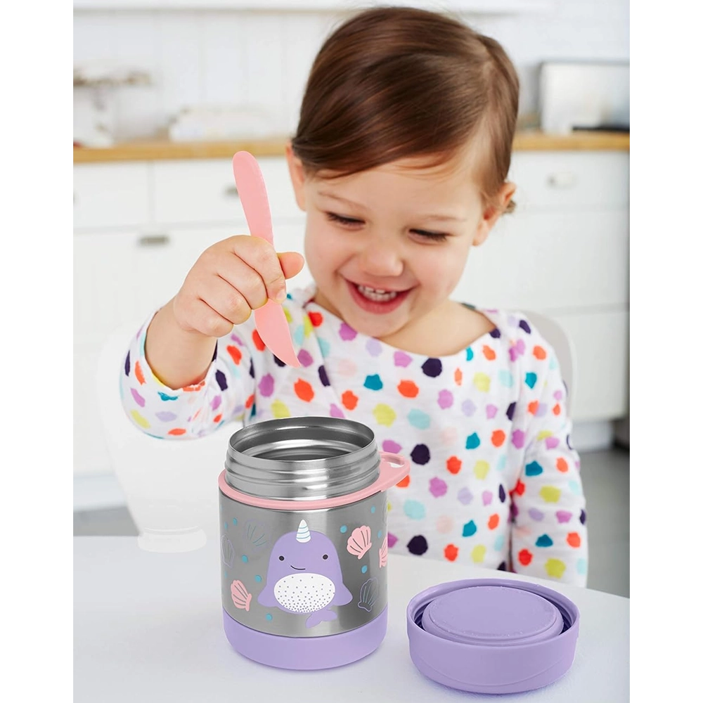 Skip Hop Thermos Isotherme en Acier Inoxydable Zoo 325ml - Narval