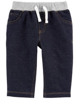 Pantalon À Enfiler En Denim Bébé Carter's - Bleu Marine