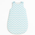 Babymat Mid-Season Sleeping Bag - Sky Blue Zig Zag
