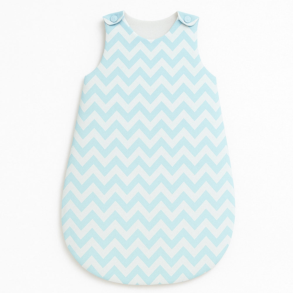 Babymat Gigoteuse Mi Saison - Zig Zag Bleu Ciel