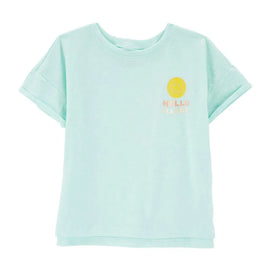 T-shirt Kid Hello Happy Sun Carter's - Bleu
