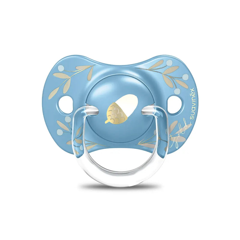 Suavinex Premium Silicone Pacifier SX Pro Blue & Gold - 18M+