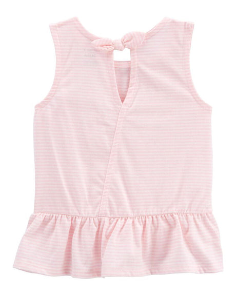 Ensemble 2 Pièces Rayé Pastèque & Short Bébé Carter's - Rose