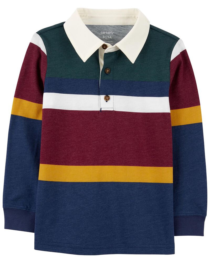 Carter's Long Sleeve Rugby Polo - Multi