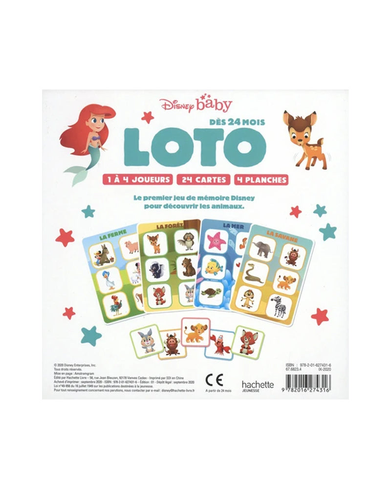 Disney Baby Coffret Loto Les Animaux