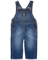 Salopette Classique En Denim Extensible Bébé OshKosh - Bleu Foncé