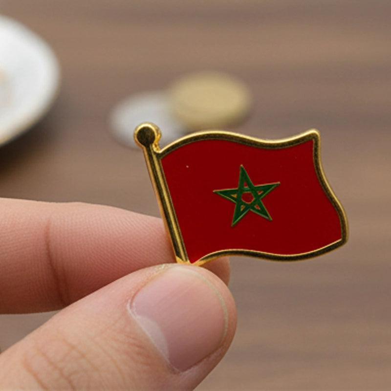 Morocco Flag Pin – 2.5 x 2 cm