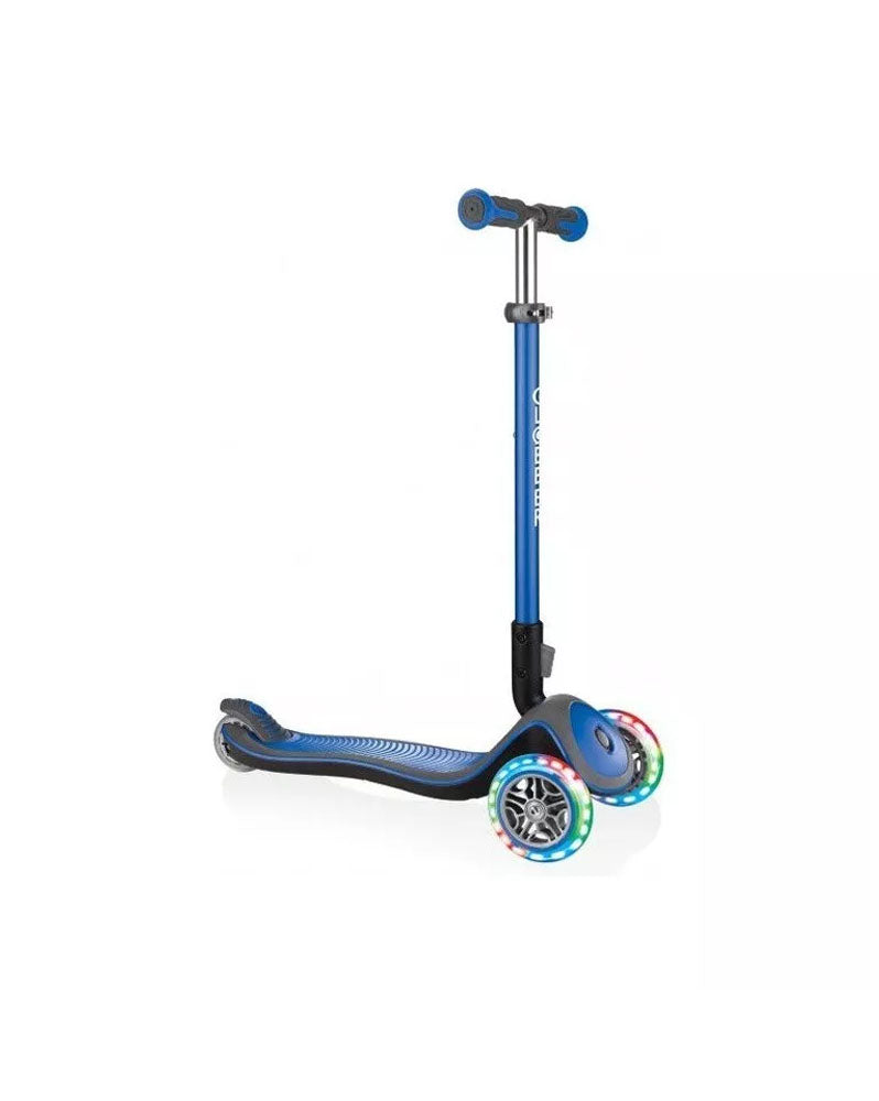 Globber Elite Deluxe 3 Wheel Scooter with Foldable Lights Navy Blue Wlidaty Morocco 1 E Commerce Site for Kids Clothing Toys Books Baby Gear Strollers Baby Registries Gifts and Gift Cards