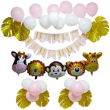 Decoration Kit – Balloons and Pink Animals