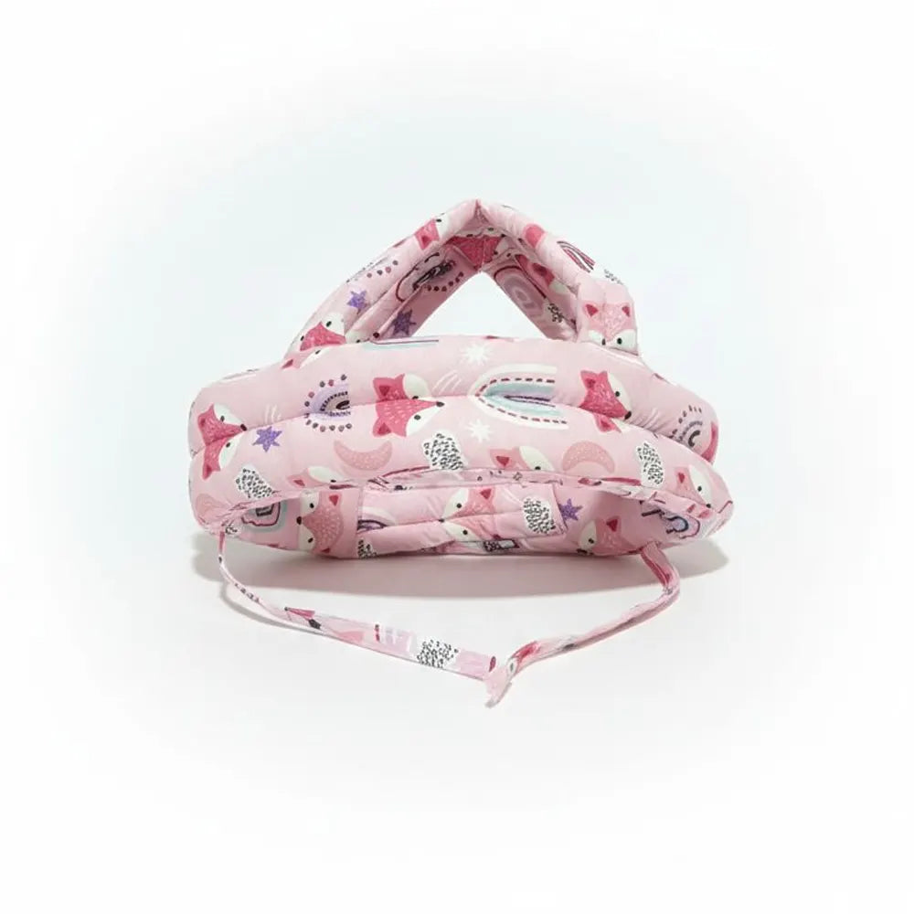 Casque de Sécurité Anti-Bosse pour Enfant Renards - Rose