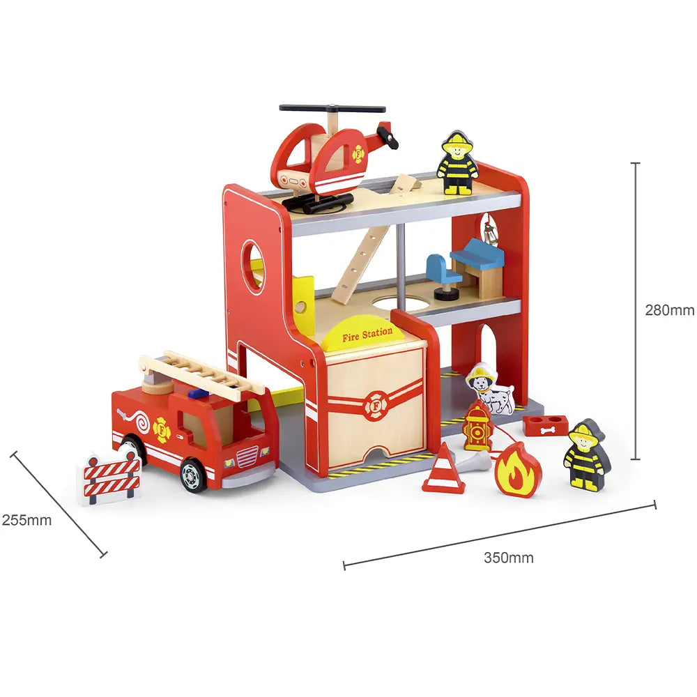 Viga Toys Caserne de Pompier 3A+