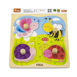 Viga Toys Marco de Encaje de Insectos de Madera – 12 meses+