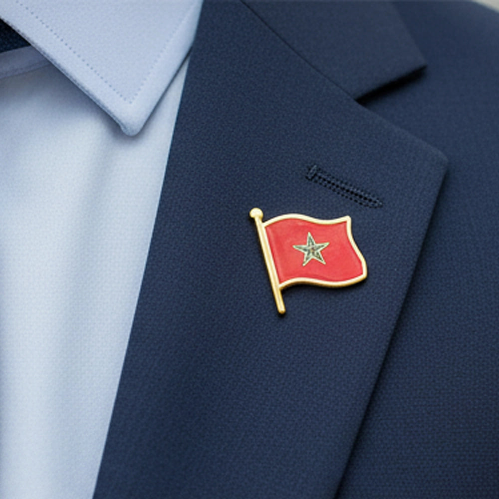 Morocco Flag Pin – 2.5 x 2 cm