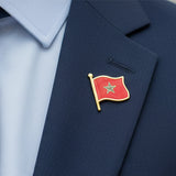 Morocco Flag Pin – 2.5 x 2 cm