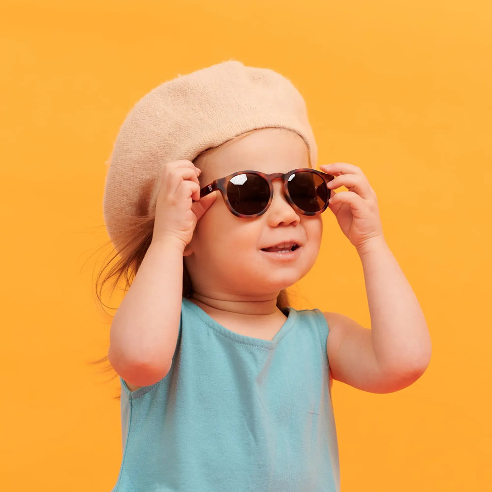 بابيتورز نظارات شمسية بعدسات كهرمانية 3-5 سنوات - صدفة السلحفاة بالكامل