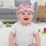 Casque de Sécurité Anti-Bosse pour Enfant Renards - Rose