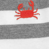 Ensemble de 3 Pièces Carter's - Crabe Rouge & Gris