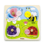 Viga Toys Marco de Encaje de Insectos de Madera – 12 meses+