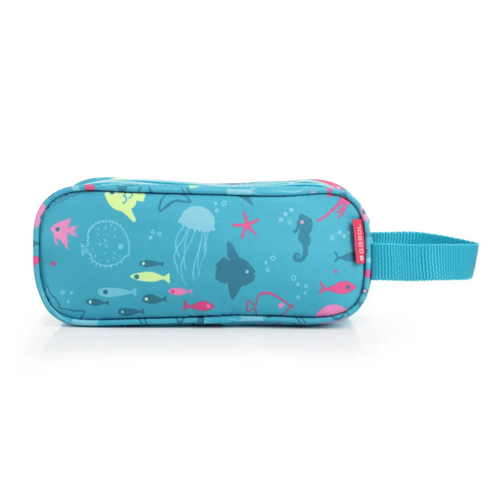Gabol ACQUA – Triple Compartment Pencil Case with Handle