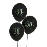 مجموعة من 8 بالونات لاتكس مطبوعة برقم 30 – 30 سم