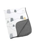 Doomoo Dream Bear Baby Blanket 75×100 - Grey