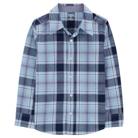 Chemise Boutonnée À Carreaux OshKosh - Bleu